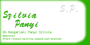 szilvia panyi business card